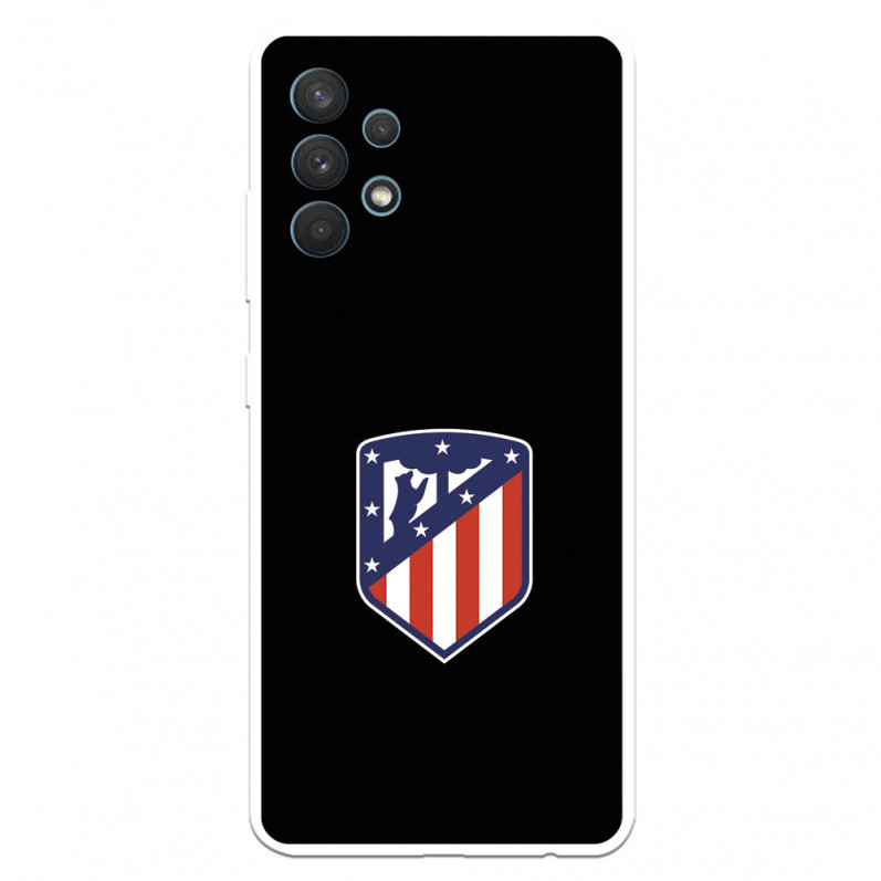 Atlético de Madrid Crest Czarne tło Etui Samsung Galaxy A32 4G - Oficjalna licencja Atlético de Madrid