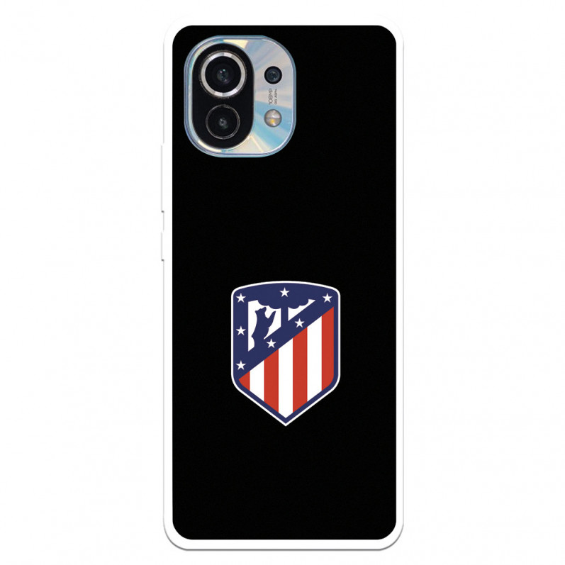 Etui Atlético de Madrid Crest do Xiaomi Mi 11 czarne tło – oficjalna licencja Atlético de Madrid