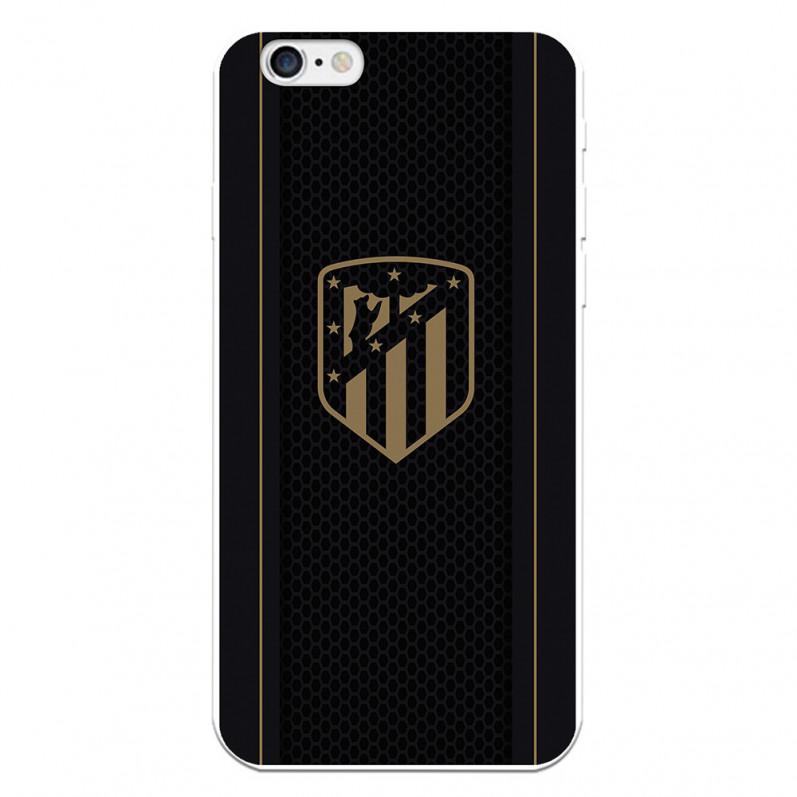 Etui Atlético de Madrid iPhone 6 Gold Crest Czarne tło — oficjalna licencja Atlético de Madrid