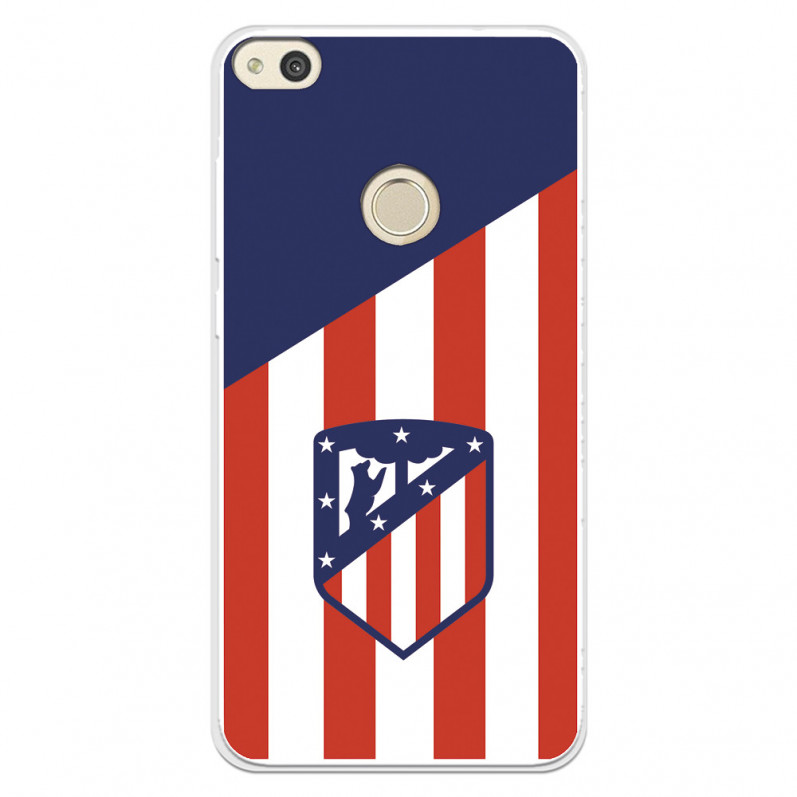 Etui Atlético de Madrid Huawei P8 Lite 2017 Tło herbu Atlético de Madrid — oficjalna licencja Atlético de Madrid