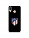 Etui Huawei P20 Lite z herbem Atlético de Madrid, czarne tło — oficjalna licencja Atlético de Madrid