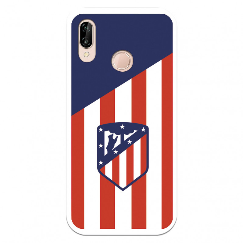 Etui Atlético de Madrid do Huawei P20 Lite Tło z herbem Atlético de Madrid — oficjalna licencja Atlético de Madrid