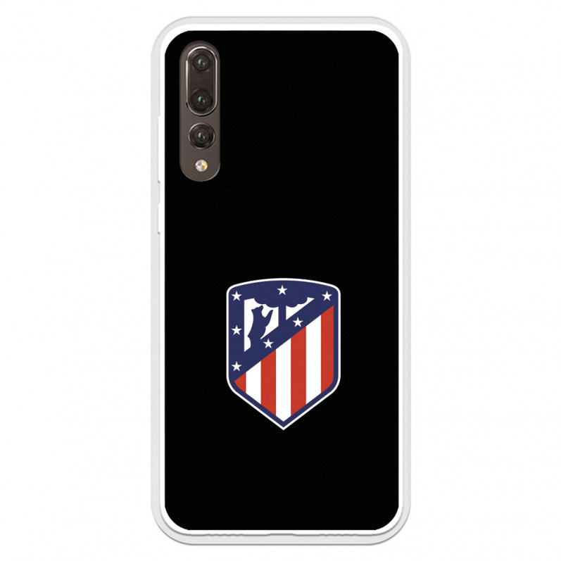 Etui Huawei P20 Pro z herbem Atlético de Madrid, czarne tło — oficjalna licencja Atlético de Madrid