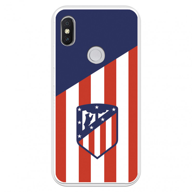 Etui Atlético de Madrid na Xiaomi Redmi S2 Tło herbu Atlético de Madrid — oficjalna licencja Atlético de Madrid