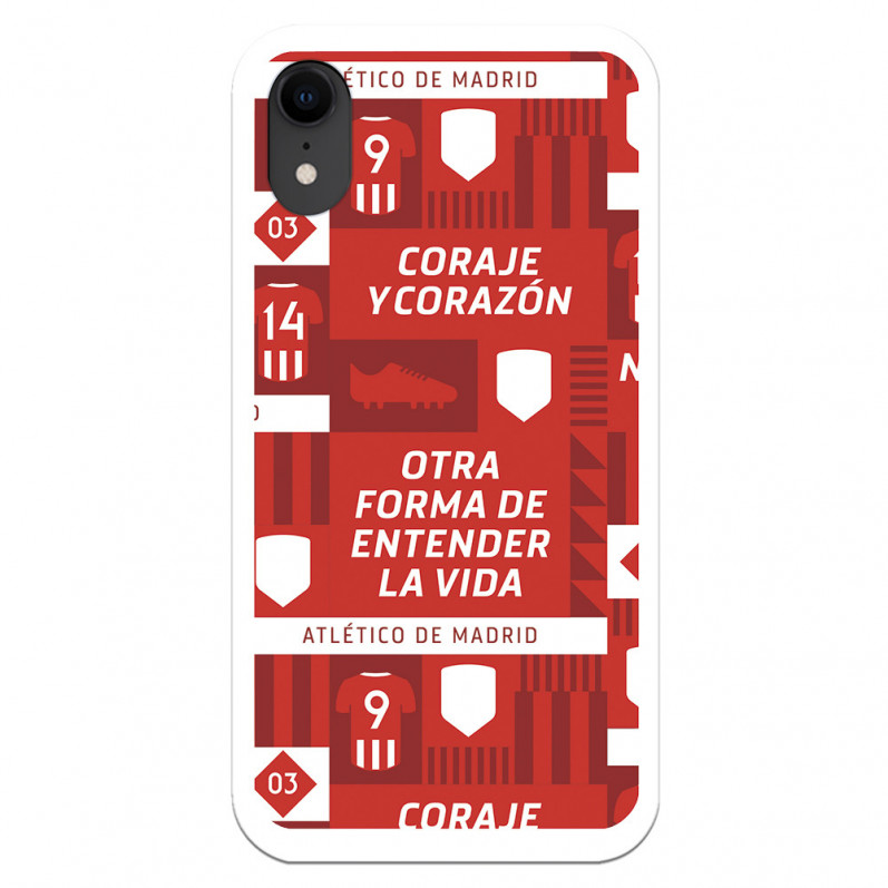 Etui Atlético de Madrid „Coraje and Heart” na iPhone XR – oficjalna licencja Atlético de Madrid