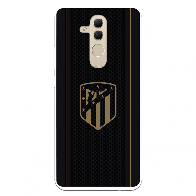 Atlético de Madrid Etui Huawei Mate 20 Lite Gold Crest Czarne tło – Oficjalna licencja Atlético de Madrid