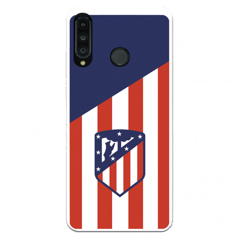 Etui Atlético de Madrid do Huawei P30 Lite Tło herbu Atlético de Madrid — oficjalna licencja Atlético de Madrid