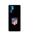 Etui Huawei P30 Pro z herbem Atlético de Madrid, czarne tło — oficjalna licencja Atlético de Madrid