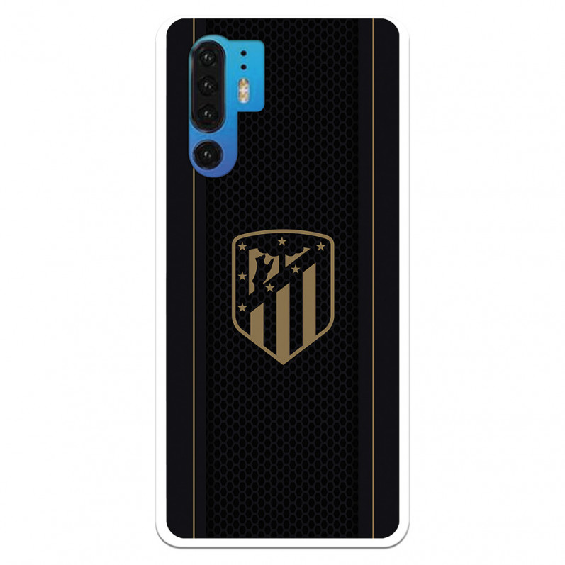 Etui Atlético de Madrid Huawei P30 Pro złote godło czarne tło – oficjalna licencja Atlético de Madrid