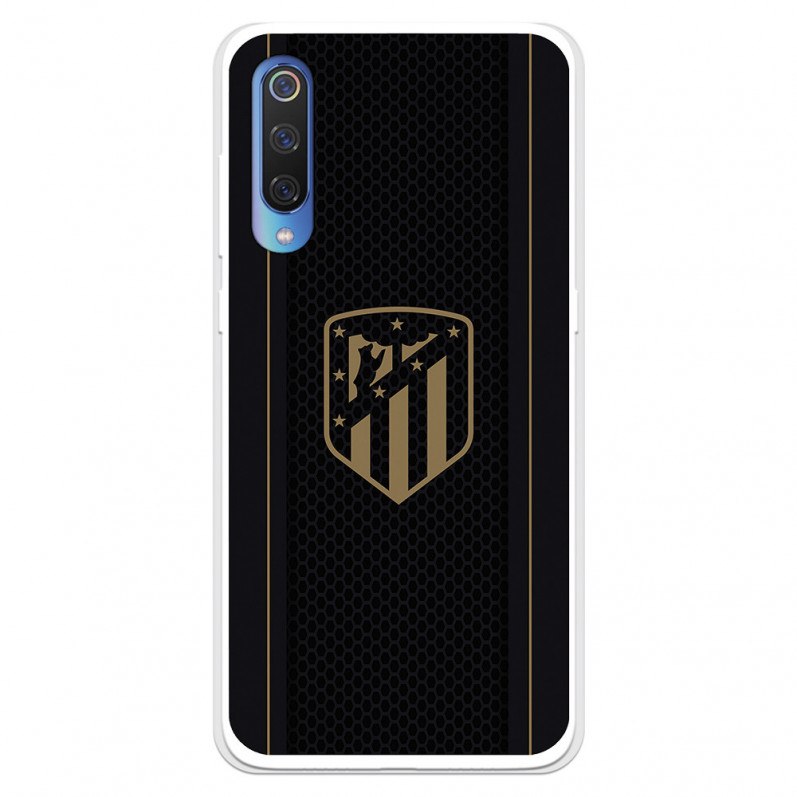 Etui Atlético de Madrid do Xiaomi Mi 9 Gold Crest czarne tło – oficjalna licencja Atlético de Madrid