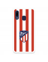 Etui Atlético de Madrid z czerwono-białym herbem Samsung Galaxy A20E — oficjalna licencja Atlético de Madrid