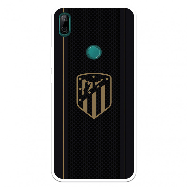 Etui Atlético de Madrid Huawei P Smart Z, złoty herb, czarne tło — oficjalna licencja Atlético de Madrid