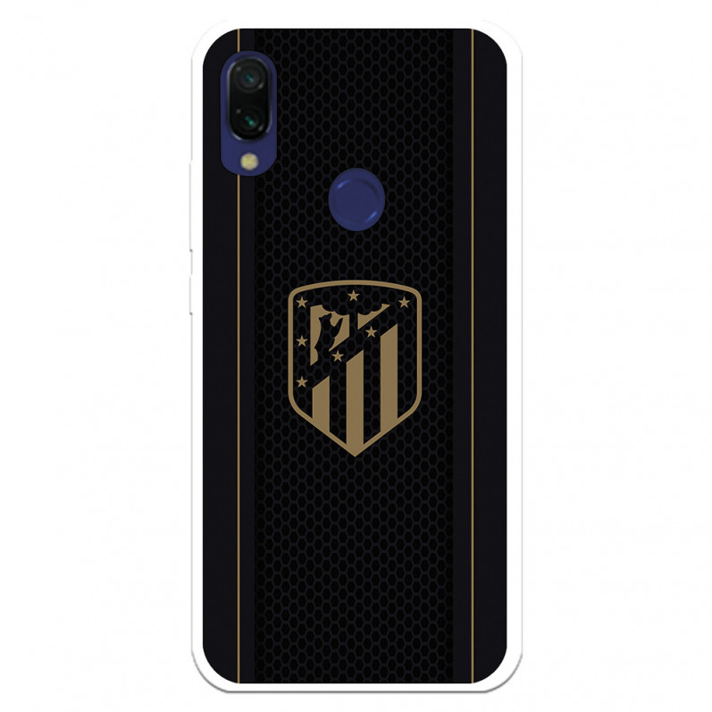 Etui Atlético de Madrid do Xiaomi Redmi 7A Gold Crest, czarne tło – oficjalna licencja Atlético de Madrid