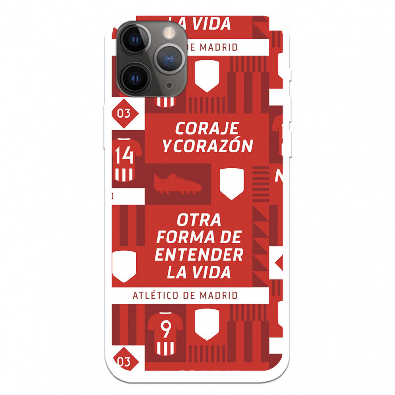 Etui Atlético de Madrid „Coraje and Heart” do iPhone 11 Pro – oficjalna licencja Atlético de Madrid