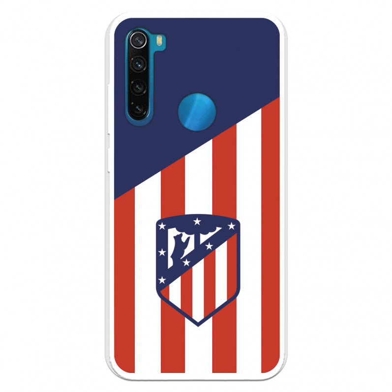 Etui Atlético de Madrid na Xiaomi Redmi Note 8 Tło herbu Atlético de Madrid — oficjalna licencja Atlético de Madrid