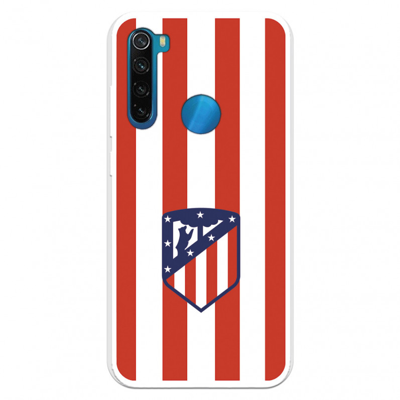 Etui Atlético de Madrid z czerwono-białym herbem do Xiaomi Redmi Note 8 – oficjalna licencja Atlético de Madrid