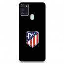 Atlético de Madrid Crest czarne tło Etui Samsung Galaxy A21S — oficjalna licencja Atlético de Madrid