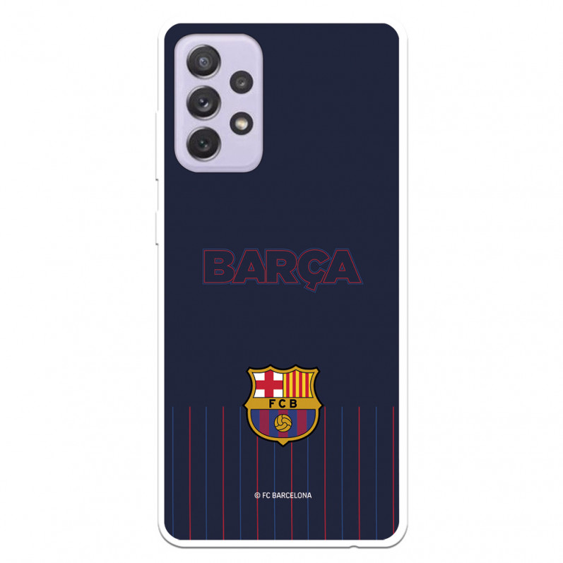 FC Barcelona Barsa Niebieskie tło Etui Samsung Galaxy A72 5G - Oficjalna licencja FC Barcelona