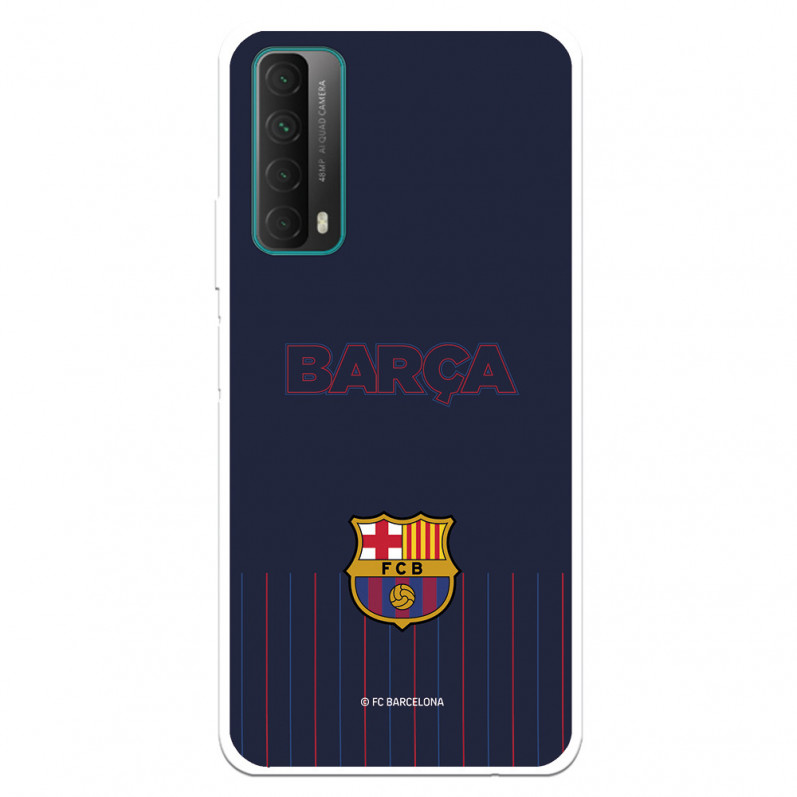 Etui FC Barcelona Barsa do Huawei P Smart 2021 niebieskie tło — oficjalna licencja FC Barcelona