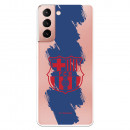 Etui FC Barcelona do Samsung Galaxy S21 Red Crest Niebieskie paski — oficjalna licencja FC Barcelona