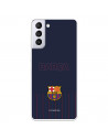 FC Barcelona Barsa Niebieskie tło Etui Samsung Galaxy S21 Plus - Oficjalna licencja FC Barcelona