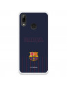 Etui FC Barcelona do Huawei P Smart 2019 Barsa niebieskie tło — oficjalna licencja FC Barcelona