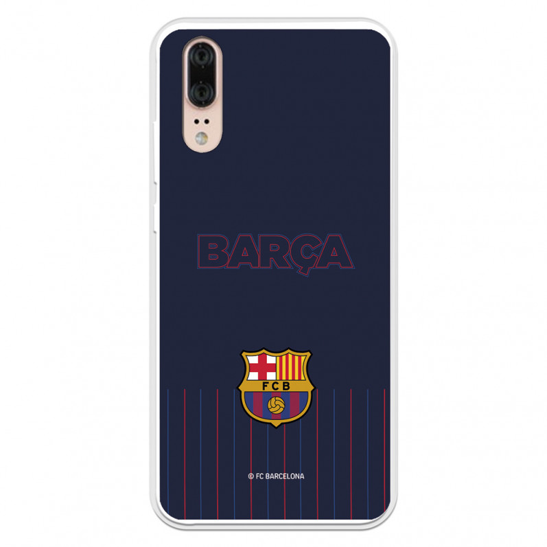 Etui FC Barcelona Barsa do Huawei P20 Niebieskie tło - Oficjalna licencja FC Barcelona