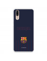 Etui FC Barcelona Barsa do Huawei P20 Niebieskie tło - Oficjalna licencja FC Barcelona