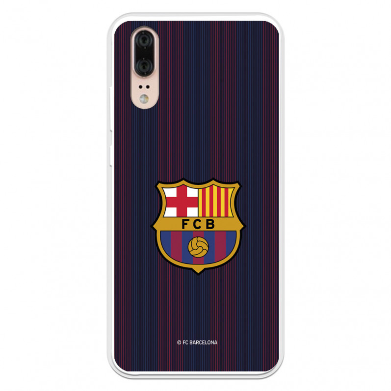 Etui FC Barcelona Huawei P20 Blaugrana Lines — oficjalna licencja FC Barcelona