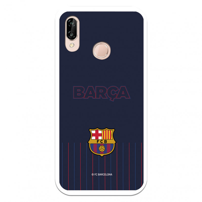 Etui FC Barcelona do telefonu Huawei P20 Lite Barsa Niebieskie tło — oficjalna licencja FC Barcelona