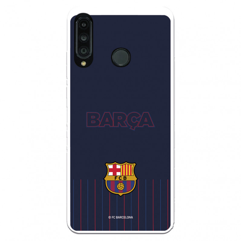 Etui FC Barcelona do Huawei P30 Lite Barsa Niebieskie tło - Oficjalna licencja FC Barcelona