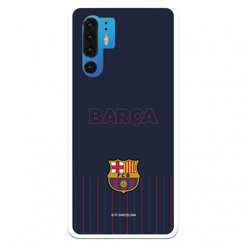 Etui FC Barcelona do telefonu Huawei P30 Pro Barsa Niebieskie tło — oficjalna licencja FC Barcelona