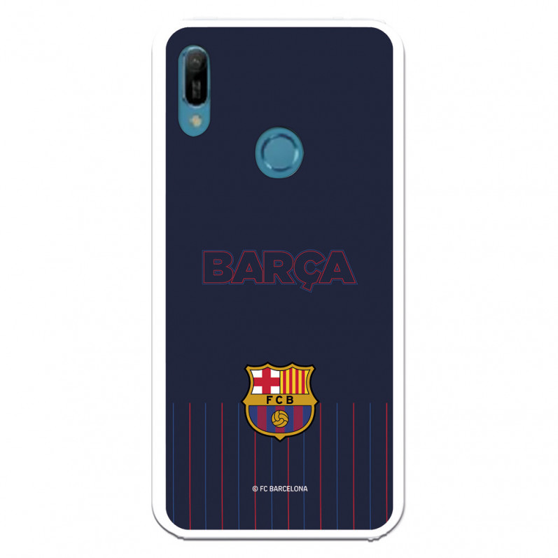 Etui FC Barcelona do Huawei Y6 2019 Barsa niebieskie tło — oficjalna licencja FC Barcelona