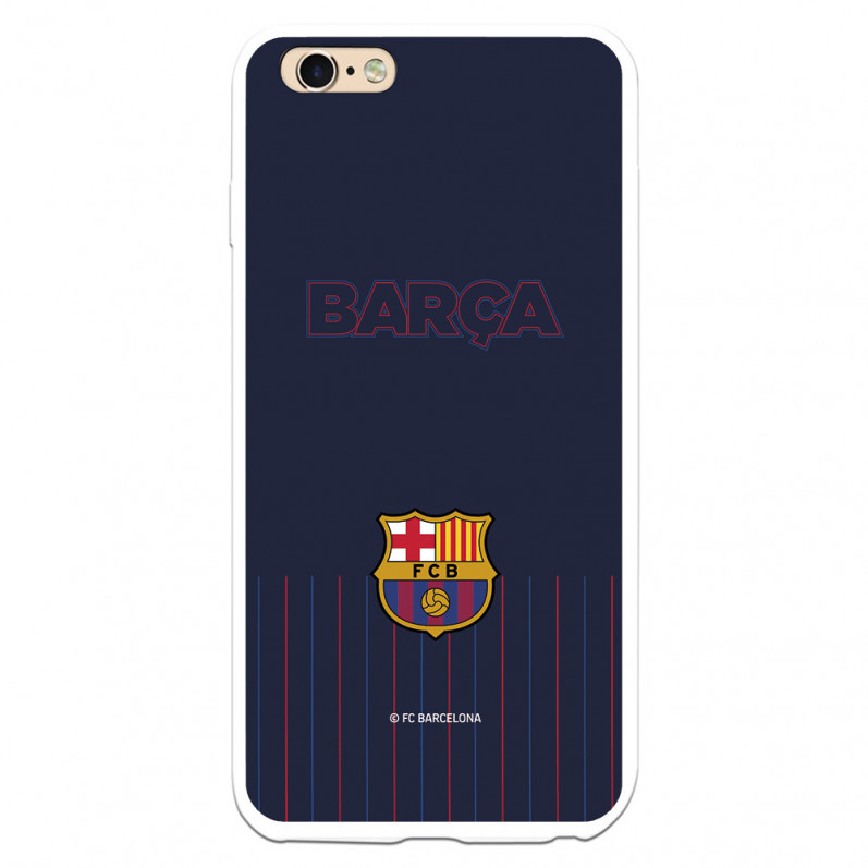 Etui FC Barcelona iPhone 6 Plus Barsa Niebieskie tło — Oficjalna licencja FC Barcelona