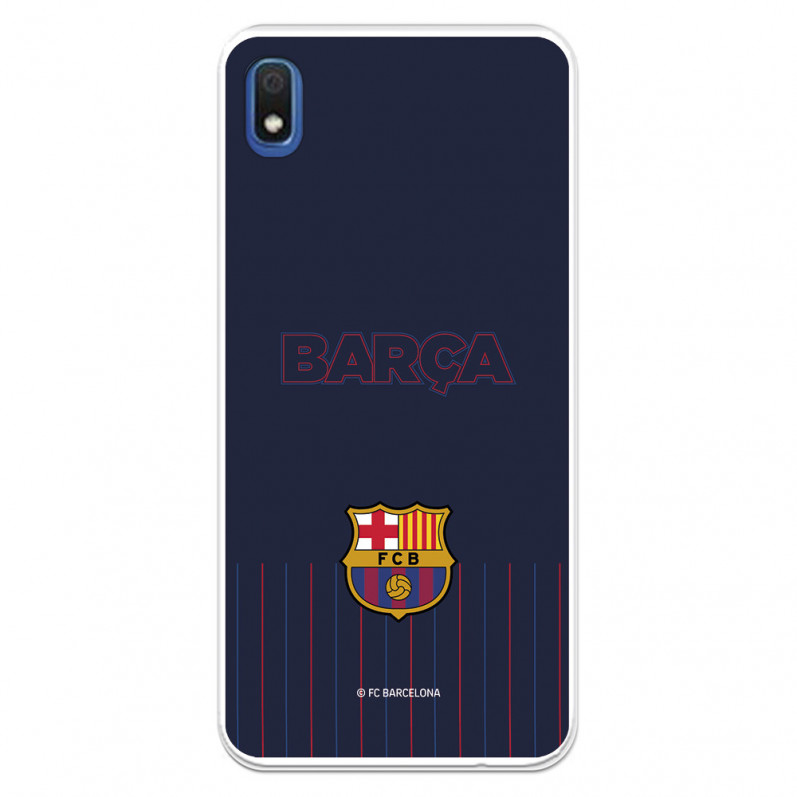 FC Barcelona Barsa Niebieskie tło Etui Samsung Galaxy A10 - Oficjalna licencja FC Barcelona