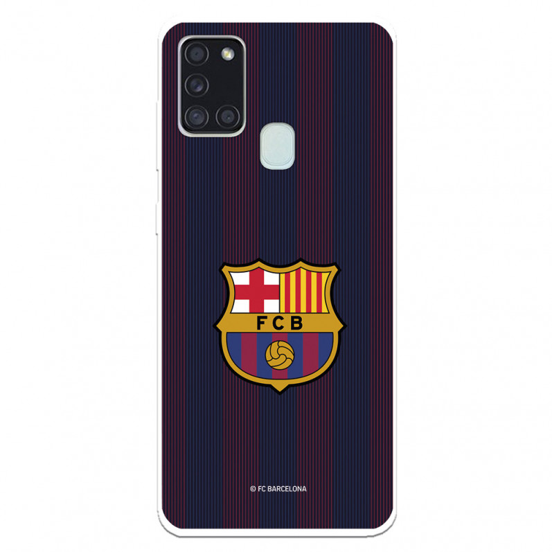 Etui FC Barcelona Samsung Galaxy A21S Blaugrana Lines — oficjalna licencja FC Barcelona