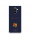 Etui Samsung Galaxy A6 Plus 2018 FC Barcelona Barsa Niebieskie tło - Oficjalna licencja FC Barcelona