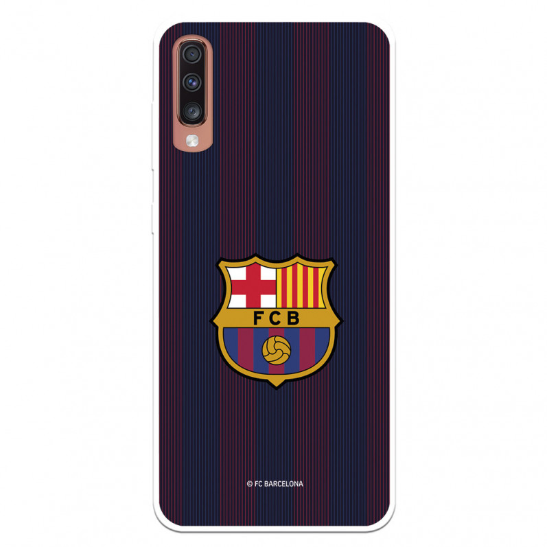 Etui FC Barcelona Samsung Galaxy A70 Blaugrana Lines — oficjalna licencja FC Barcelona