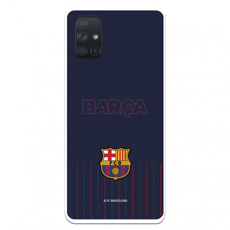 FC Barcelona Barsa Niebieskie tło Etui Samsung Galaxy A71 - Oficjalna licencja FC Barcelona