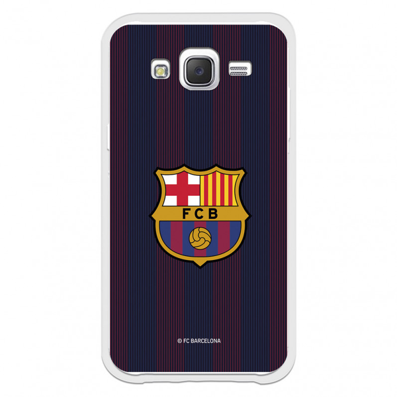 Etui FC Barcelona Samsung Galaxy J5 Blaugrana Lines — oficjalna licencja FC Barcelona