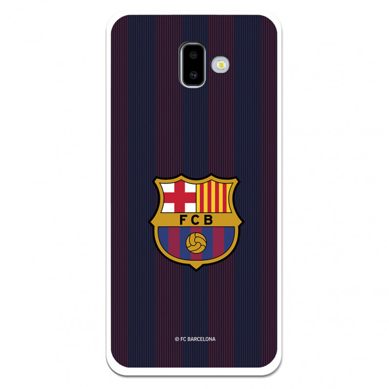 Etui FC Barcelona Samsung Galaxy J6 Plus Blaugrana Lines — oficjalna licencja FC Barcelona