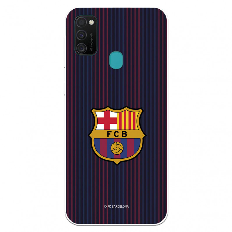 Etui FC Barcelona Samsung Galaxy M21 Blaugrana Lines — oficjalna licencja FC Barcelona