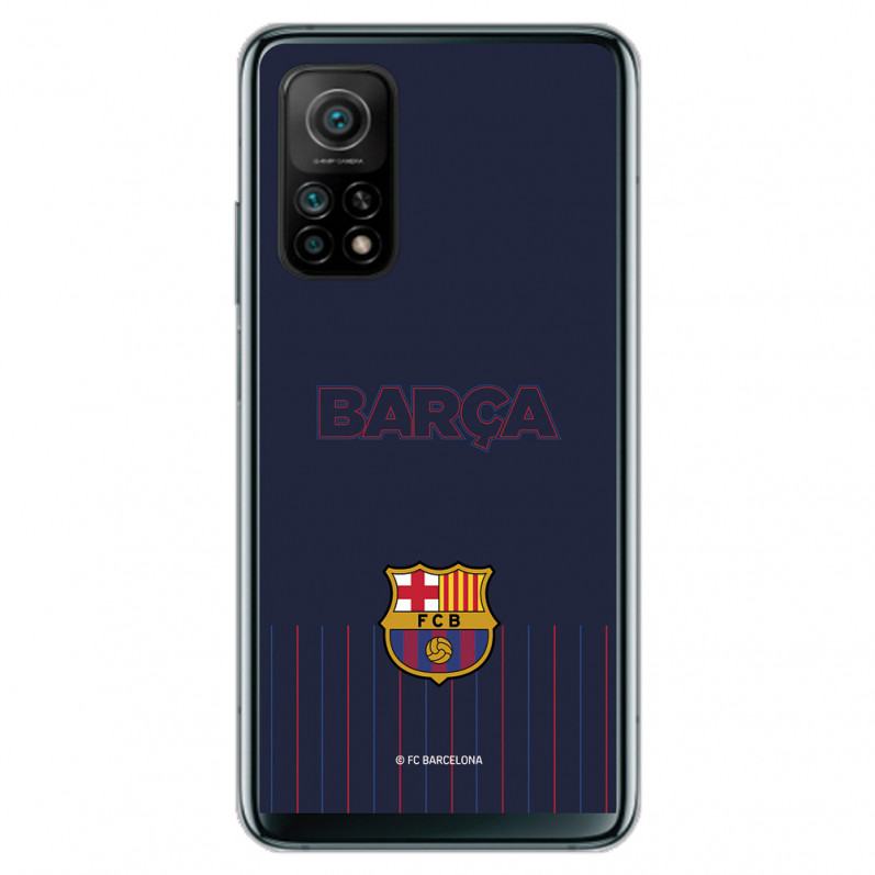 Etui do Xiaomi Mi 10T Pro FC Barcelona Barsa Niebieskie tło - Oficjalna licencja FC Barcelona