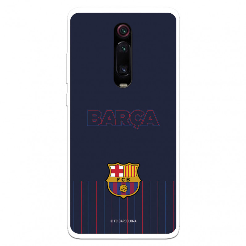 Etui do Xiaomi Mi 9T FC Barcelona Barsa Niebieskie tło - Oficjalna licencja FC Barcelona