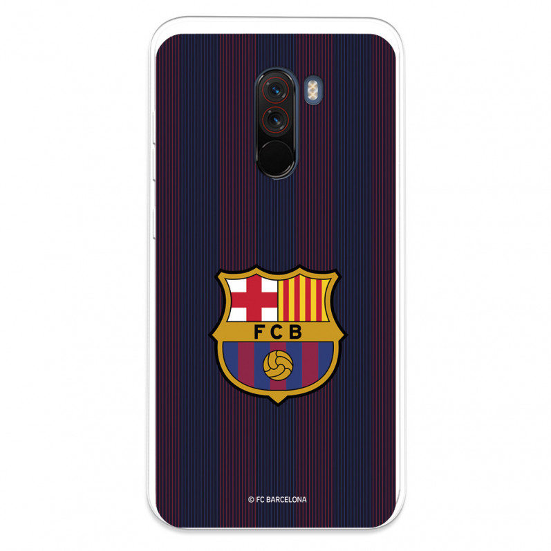 Futerał FC Barcelona Xiaomi Pocophone F1 Blaugrana Lines - oficjalna licencja FC Barcelona