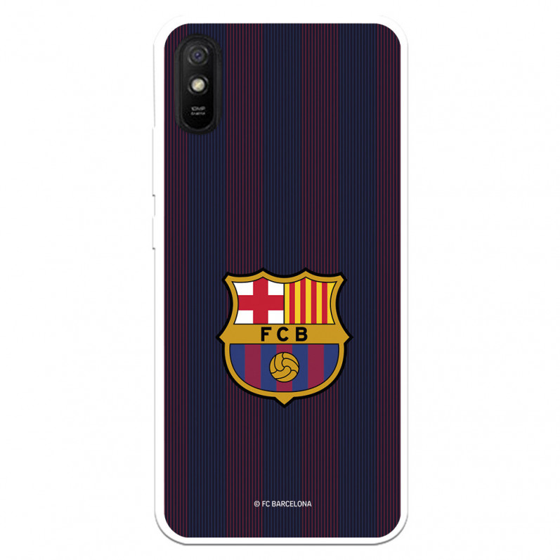 FC Barcelona Xiaomi Redmi 9A Etui Blaugrana Lines - Oficjalna licencja FC Barcelona