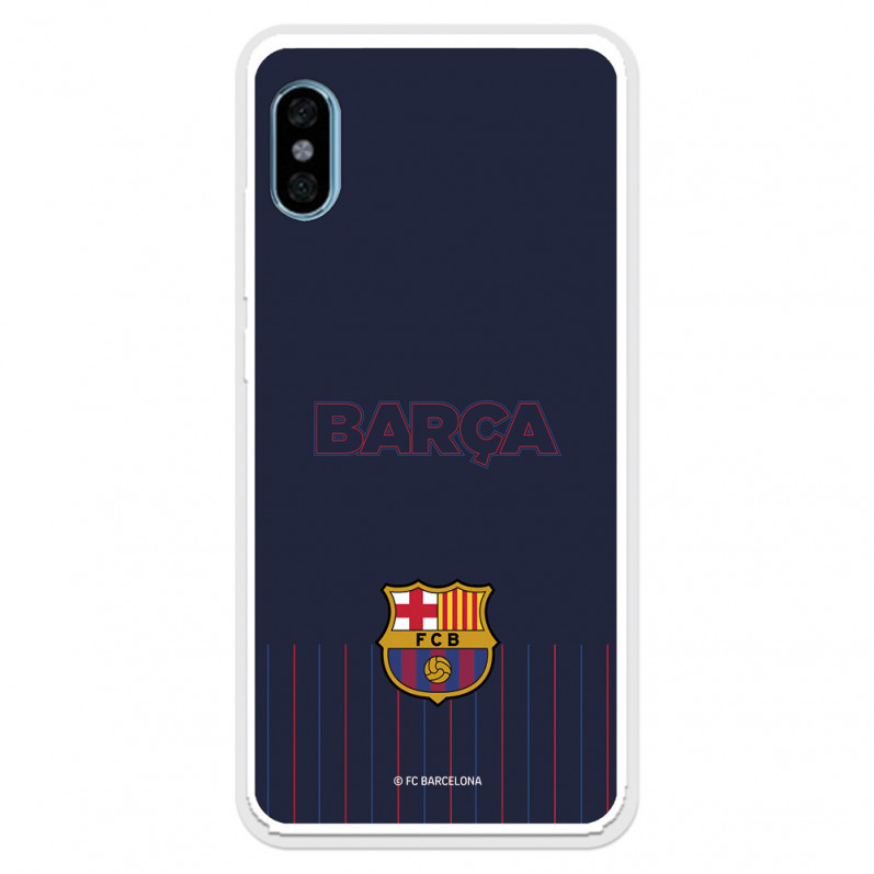 FC Barcelona Xiaomi Redmi Note 5 Pro Etui Barsa Niebieskie tło - Oficjalna licencja FC Barcelona