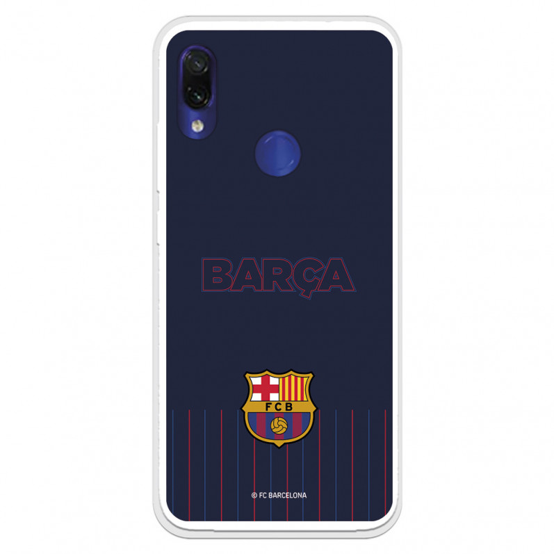 Etui do Xiaomi Redmi Note 7 FC Barcelona Barsa Niebieskie tło - Oficjalna licencja FC Barcelona