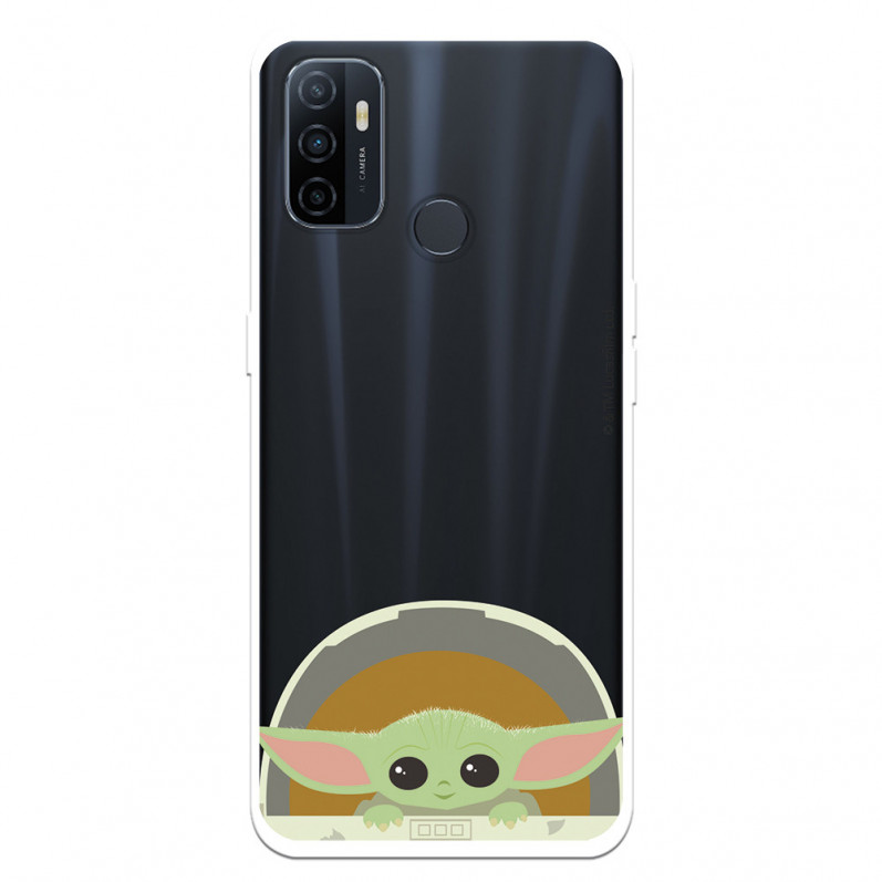 Funda para Oppo A53 Oficial de Star Wars Baby Yoda Sonrisas - The Mandalorian