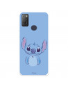 Funda para Alcatel 1S 2021 Oficial de Disney Stitch Azul - Lilo & Stitch